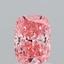 1.51 Ct. Fancy Vivid Pink Cushion Lab Grown Diamond