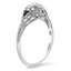 The Hortensia Ring, smalltop view on a hand