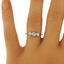 The Avia Ring, smalltop view on a hand