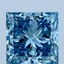 3.00 Ct. Fancy Vivid Blue Princess Lab Grown Diamond