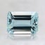 7.1x5.1mm Emerald Aquamarine, smalltop view
