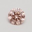 0.54 Ct. Fancy Intense Pink Round Lab Grown Diamond