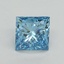1.61 Ct. Fancy Vivid Blue Princess Lab Grown Diamond