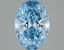 2.02 Ct. Fancy Vivid  Blue Oval Lab Grown Diamond