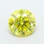1.35 Ct. Fancy Vivid  Yellow Round Lab Grown Diamond