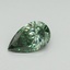 0.86 Ct. Fancy Vivid Green Pear Lab Grown Diamond