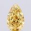 1.50 Ct. Fancy Vivid  Yellow Pear Lab Grown Diamond