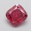 5.05 Ct. Fancy Vivid  Pink Cushion Lab Grown Diamond
