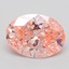2.01 Ct. Fancy Vivid  Pink Oval Lab Grown Diamond