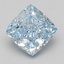 3.13 Ct. Fancy Intense Blue Cushion Lab Grown Diamond