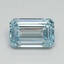 1.02 Ct. Fancy Intense Blue Emerald Lab Grown Diamond