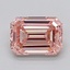 3.07 Ct. Fancy Intense  Pink Emerald Lab Grown Diamond