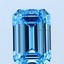 2.01 Ct. Fancy Vivid Blue Emerald Lab Grown Diamond