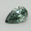 3.06 Ct. Fancy Vivid Pacific Green Pear Lab Grown Diamond