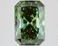 4.01 Ct. Fancy Vivid Green Radiant Lab Grown Diamond