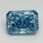 3.14 Ct. Fancy Vivid Malibu Blue Radiant Lab Grown Diamond