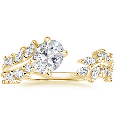 18K Yellow Gold Sweeping Ivy Diamond Bridal Set (1 ct. tw.)
