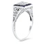 The Patrizia Ring, smalltop view on a hand