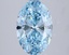 3.04 Ct. Fancy Vivid Blue Oval Lab Grown Diamond