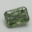 2.02 Ct. Fancy Vivid Green Radiant Lab Grown Diamond