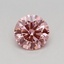 0.34 Ct. Fancy Vivid Pink Round Lab Grown Diamond
