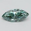 3.21 Ct. Fancy Vivid Green Marquise Lab Grown Diamond