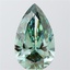 10.07 Ct. Fancy Vivid  Green Pear Lab Grown Diamond