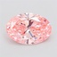 3.99 Ct. Fancy Vivid Pink Oval Lab Grown Diamond