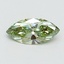 1.08 Ct. Fancy Vivid Green Marquise Lab Grown Diamond
