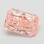 1.03 Ct. Fancy Vivid Pink Radiant Lab Grown Diamond