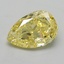 2.00 Ct. Fancy Vivid  Yellow Pear Lab Grown Diamond