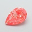 2.83 Ct. Fancy Vivid  Pink Pear Lab Grown Diamond