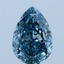 2.12 Ct. Fancy Vivid Blue Pear Lab Grown Diamond
