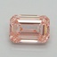 1.52 Ct. Fancy Vivid Pink Emerald Lab Grown Diamond