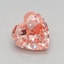 0.53 Ct. Fancy Vivid Pink Heart Lab Grown Diamond