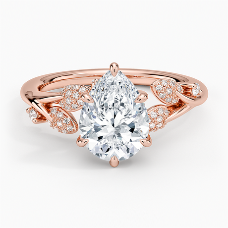14K Rose Gold Canopy Diamond Ring