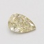 0.51 Ct. Fancy Yellow Pear Lab Grown Diamond