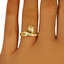 The Nagini Ring, smalltop view on a hand