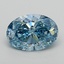 2.23 Ct. Fancy Vivid Blue Oval Lab Grown Diamond