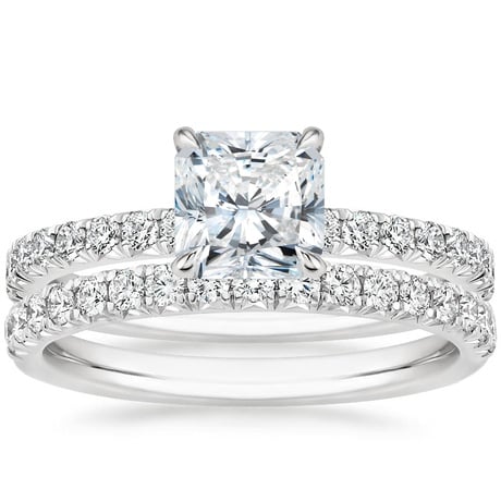 18K White Gold Amelie Diamond Bridal Set