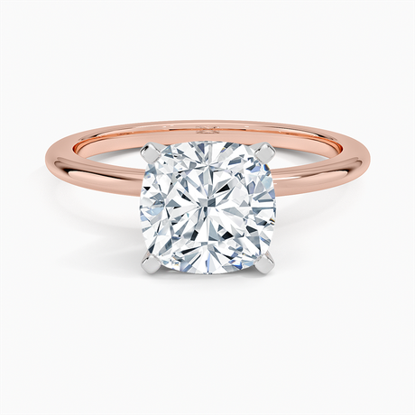 14K Rose Gold Four-Prong Comfort Fit 1.5mm Ring