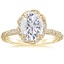 18K Yellow Gold Nova Halo Diamond Ring (1/2 ct. tw.), smalltop view