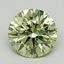 1.00 Ct. Fancy Vivid  Green Round Lab Grown Diamond