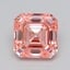 2.02 Ct. Fancy Vivid  Pink Asscher Lab Grown Diamond