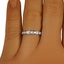 The Keren Ring, smallzoomed in top view on a hand