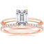 14K Rose Gold Hazel Ring with Luxe Ballad Diamond Ring (1/4 ct. tw.)