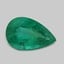 8.1x5.1mm  Green  Pear   Emerald