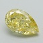 1.02 Ct. Fancy Vivid Yellow Pear Lab Grown Diamond