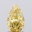 1.27 Ct. Fancy Vivid Yellow Pear Lab Grown Diamond