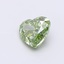 0.77 Ct. Fancy Vivid  Green Heart Lab Grown Diamond